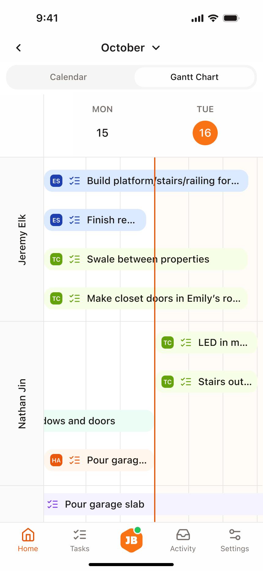 Project Calendar