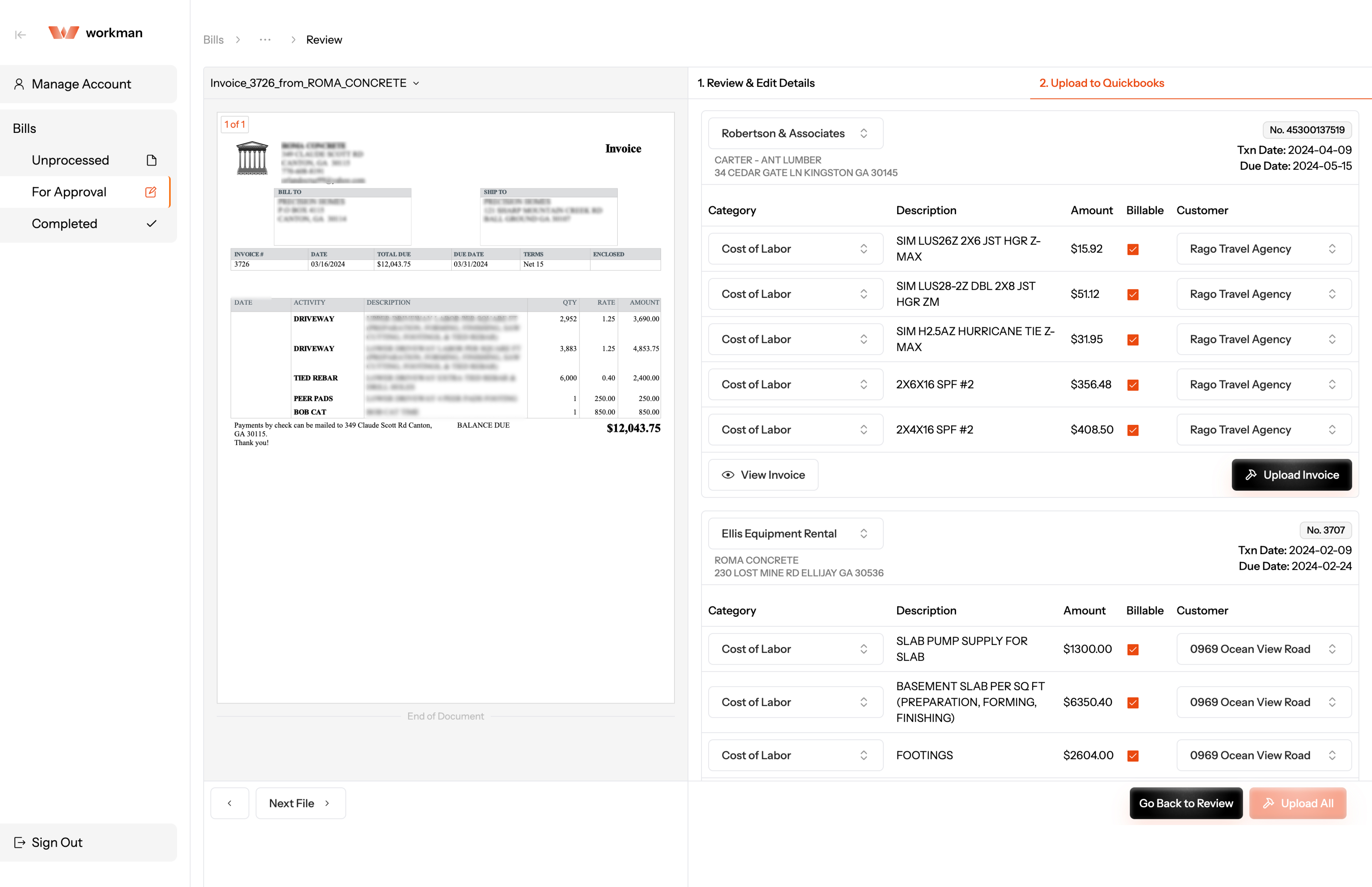 Invoice Data Extraction