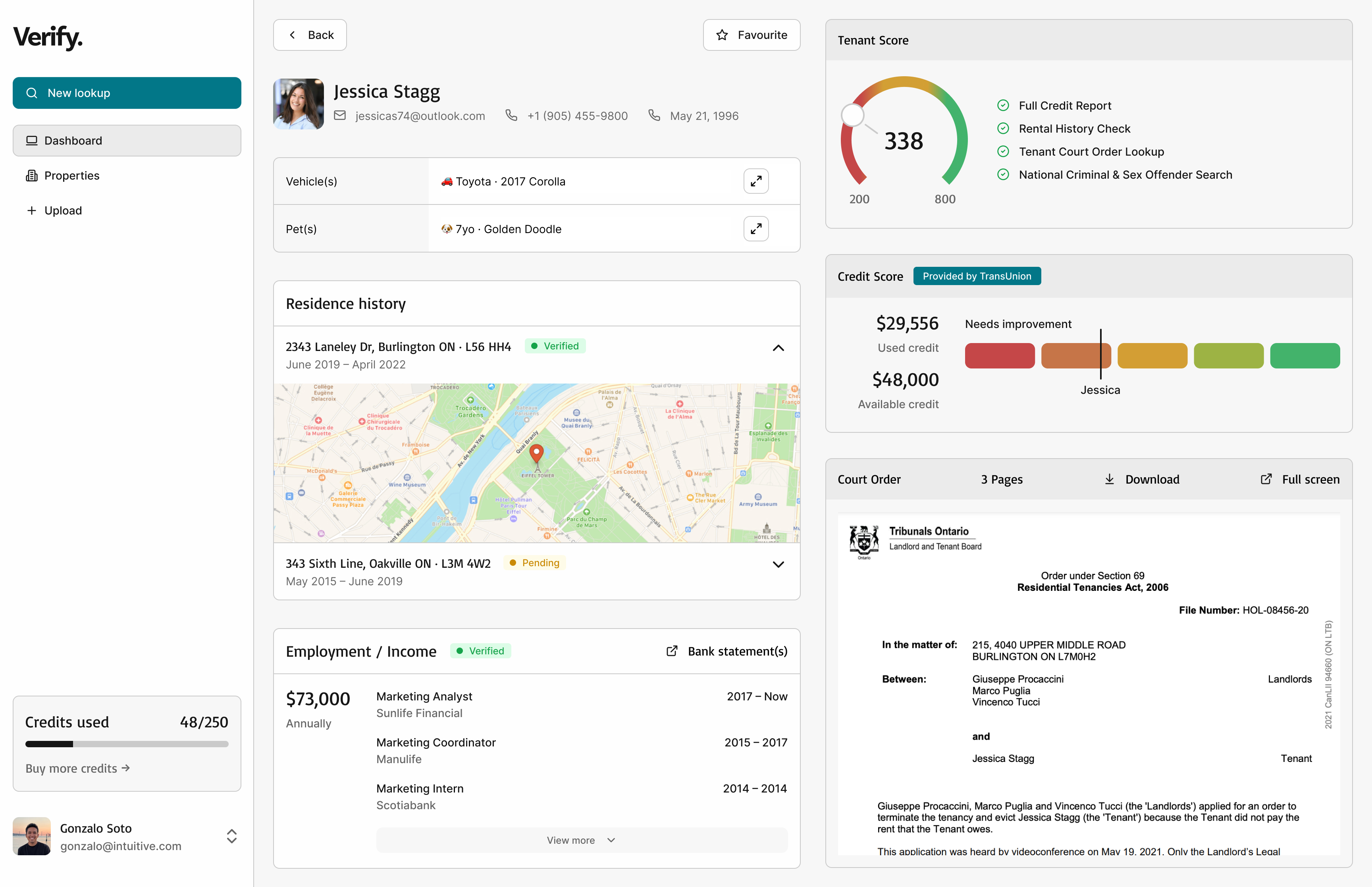 Tenant Background Report